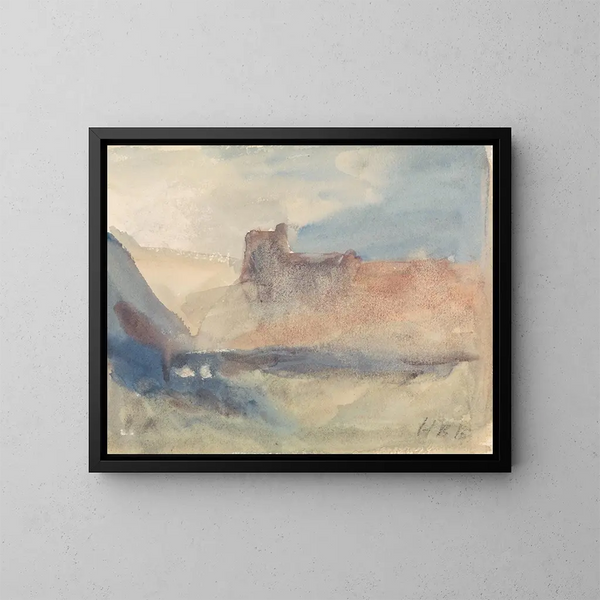 Côte près de Tunis - Hercules Brabazon Brabazon — kehystetty taideteos seinällä