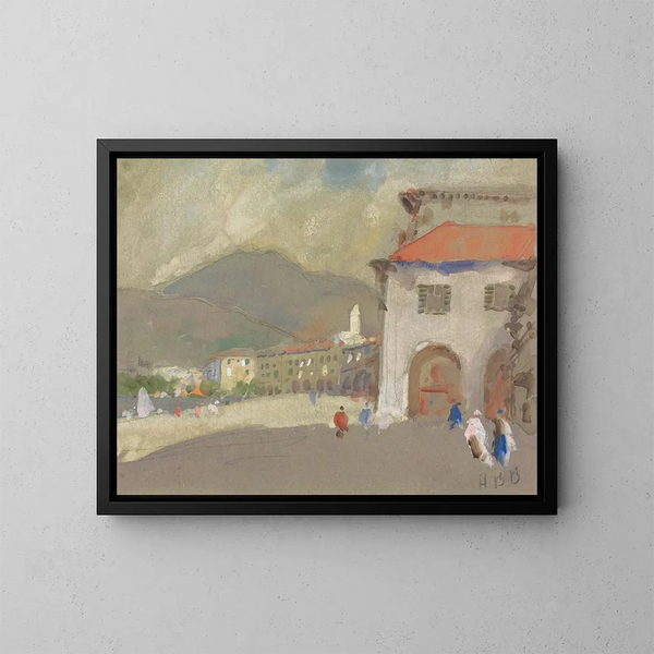 Lugano - Hercules Brabazon Brabazon — kehystetty taideteos seinällä