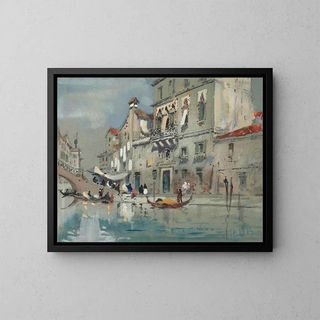 La maison de Tintoretto à Venise - Hercules Brabazon Brabazon — kehystetty taideteos seinällä