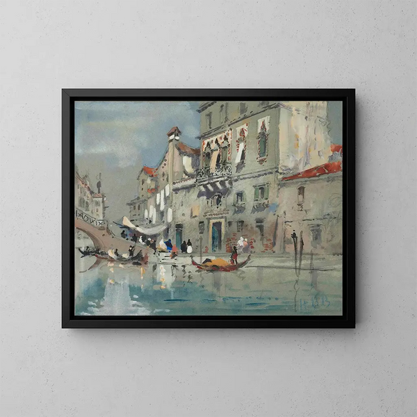 La maison de Tintoretto à Venise - Hercules Brabazon Brabazon — kehystetty taideteos seinällä