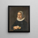 Portrait d'une femme - Herman Meynderts Doncker — kehystetty taideteos seinällä