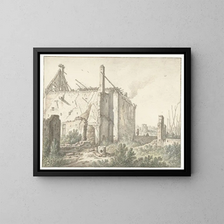 Herman Saftleven - Rune van een huis in Utrecht.webp