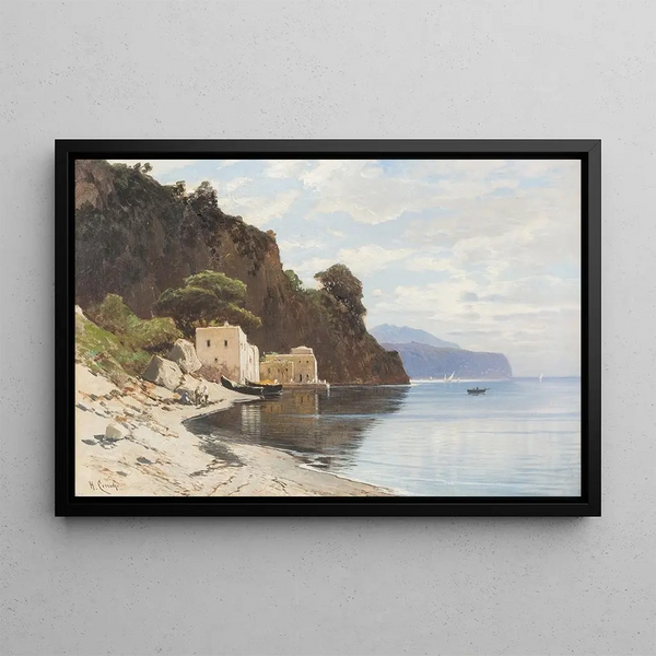 Hermann David Salomon Corrodi - At the Amalfi coast.webp