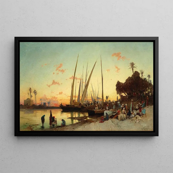 Hermann David Salomon Corrodi - Egypt on the Banks of the Nile.webp