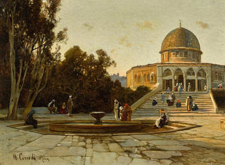 Hermann David Salomon Corrodi - The Dome Of The Rock Jerusalem.webp