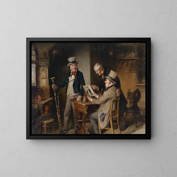 Le joueur de basson - Hermann Kern — kehystetty taideteos seinällä