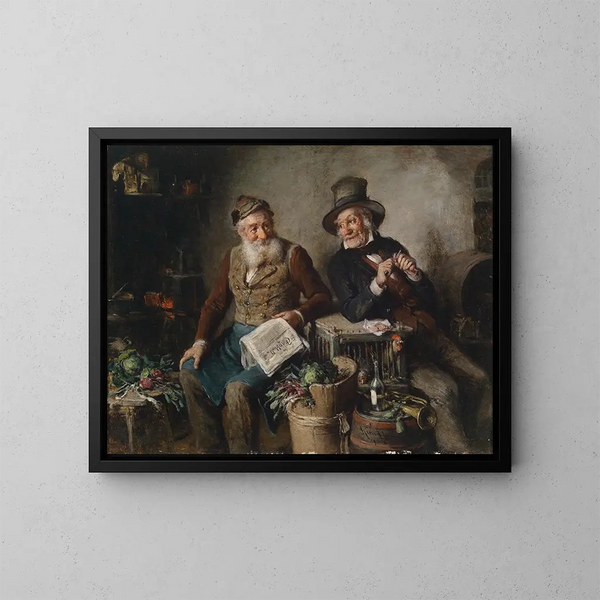 Bons amis - Hermann Kern — kehystetty taideteos seinällä