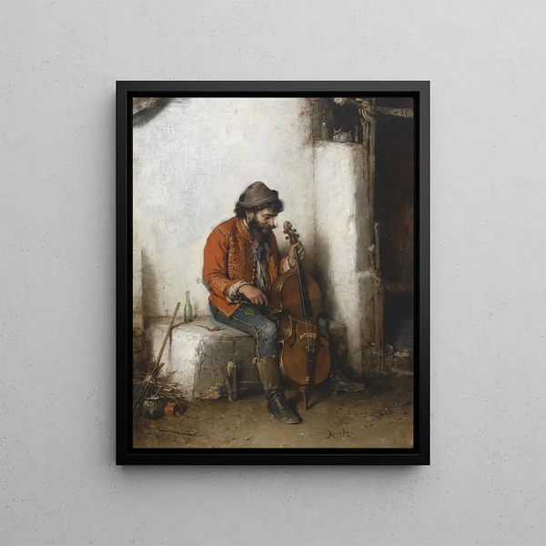 Musicien gitan - Hermann Kern — kehystetty taideteos seinällä