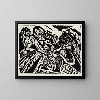 Hermann Scherer - Mann in Landschaft.webp