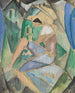 Figure cubiste avec des maisons - Hermann Stenner — näkymä teoksesta