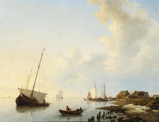 Bateaux dans un estuaire - Hermanus Koekkoek — näkymä teoksesta