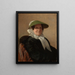 Portrait de Marie Baronne von Reck - Hermine von Reck — kehystetty taideteos seinällä