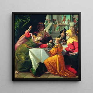Hérodiade présentée avec la tête du Baptiste par Salomé - Giovanni Andrea Ansaldo