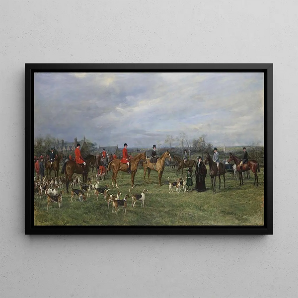 Heywood Hardy - Meet Of The Quorn Hounds At Kirby Gate November 7.webp