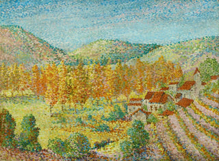 Vignoble dans le sud de la France - Hippolyte Petitjean — näkymä teoksesta