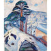 Maalauksen jäljennös Talvi Kragerössä - Edvard Munch