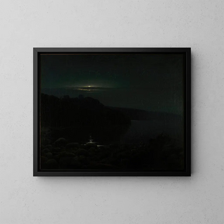 Holger Drachmann - Hammershus in the moonlight.webp