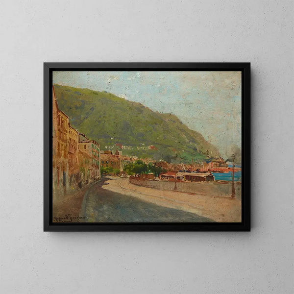 Castelmare de Castellamare - Holger Hvitfeldt Jerichau — kehystetty taideteos seinällä