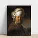 Maalauksen jäljennös Mies orientaalisissa vaatteissa - Rembrandt van Rijn