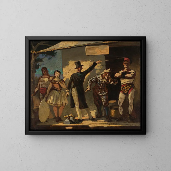 Les Saltimbanques - Honoré Daumier — kehystetty taideteos seinällä