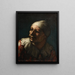 Tête de Pasquin - Honoré Daumier — kehystetty taideteos seinällä