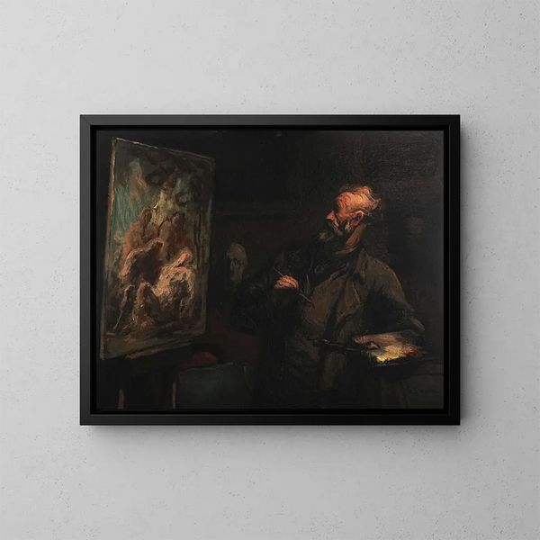 La mise au tombeau - Honoré Daumier — kehystetty taideteos seinällä