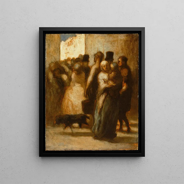 Kadulla - Honoré Daumier — kehystetty taideteos seinällä