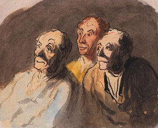 Honor Daumier - Trois spectateurs.webp