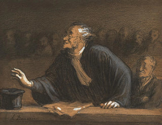Taitelija, joka puolustaa taitavasti - Honoré Daumier — näkymä teoksesta