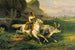 Roomalainen paimen, joka johtaa karjaa - Horace Vernet — näkymä teoksesta