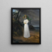 Muotokuva leskivaimo kreivi Jean Henri Louis Greffulhe ja Marie Françoise Célestine de Vintimille du Luc myöhemmin kreivitär Philippe Paul de Ségur 1787–1862 maisemassa - Horace Vernet — kehystetty taideteos seinällä