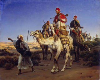 Horace Vernet - The Artist and his Companions travelling in the Desert.webp