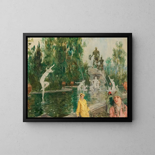 Esquisse pour la fontaine Balboa - Howard Chandler Christy — kehystetty taideteos seinällä