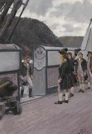 Howard Pyle - The Escape Of Arnold On The British SloopOfWar vulture.webp