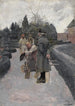 Washingtonin puutarhassa Mount Vernonissa - Howard Pyle — näkymä teoksesta