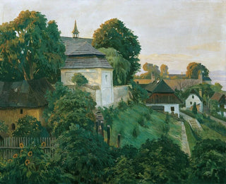 Hubert Landa - An der Klostermauer in Opocno frher auch Opocen deutsch Opotschno Tschechien.webp