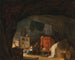 "Une famille dans une grotte" - Hubert Robert — näkymä teoksesta