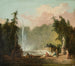 Une fontaine dans un parc - Hubert Robert — näkymä teoksesta