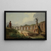 Aquedukti raunioina - Hubert Robert — kehystetty taideteos seinällä