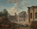 Meudonin linnan purkamisesta - Hubert Robert — näkymä teoksesta