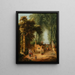 Fontaine dans un parc - Hubert Robert — kehystetty taideteos seinällä