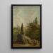 Puutarhan monumentti - Hubert Robert — kehystetty taideteos seinällä