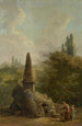 Puutarhan monumentti - Hubert Robert — näkymä teoksesta