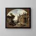 L'Abreuvoir - Hubert Robert — kehystetty taideteos seinällä