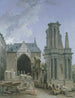 L'Église des Feuillants en démolition - Hubert Robert — näkymä teoksesta