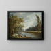 La Marne à Charenton et le Moulin de Charenton - Hubert Robert — kehystetty taideteos seinällä