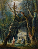 La Promenade solitaire - Hubert Robert — näkymä teoksesta