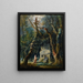 La Promenade solitaire - Hubert Robert — kehystetty taideteos seinällä
