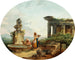 Maisema pesijöistä suihkulähteellä - Hubert Robert — näkymä teoksesta