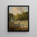 Lavandières dans un parc - Hubert Robert — kehystetty taideteos seinällä
